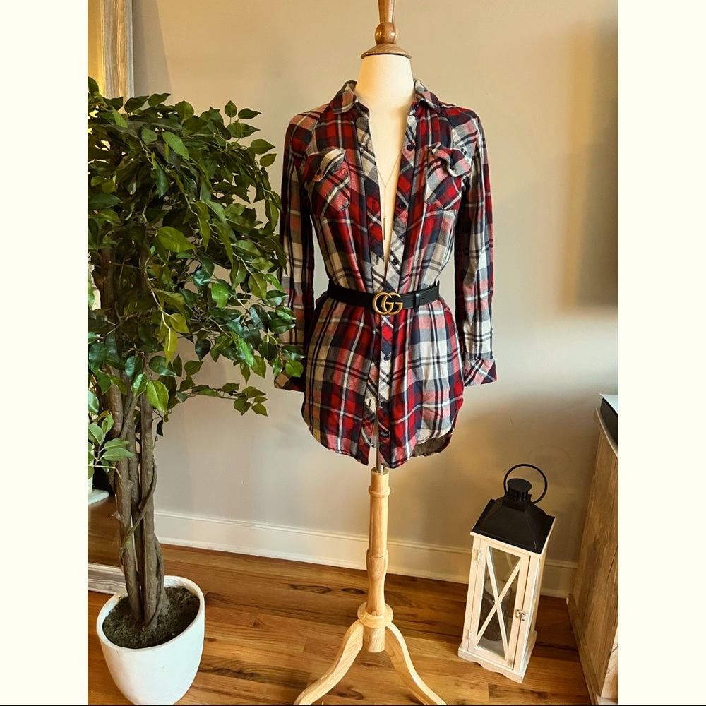 Vintage RAILS red flannel dress